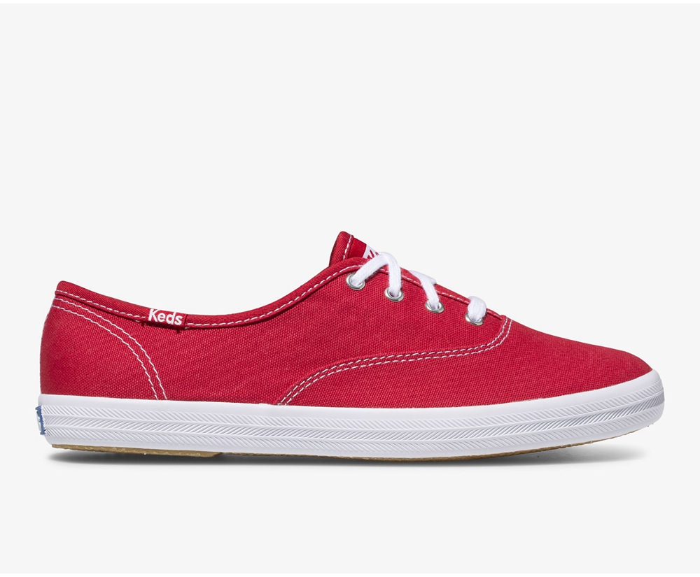 Womens Keds Sneakers - Champion Originals - Red - 1754-OYTHJ